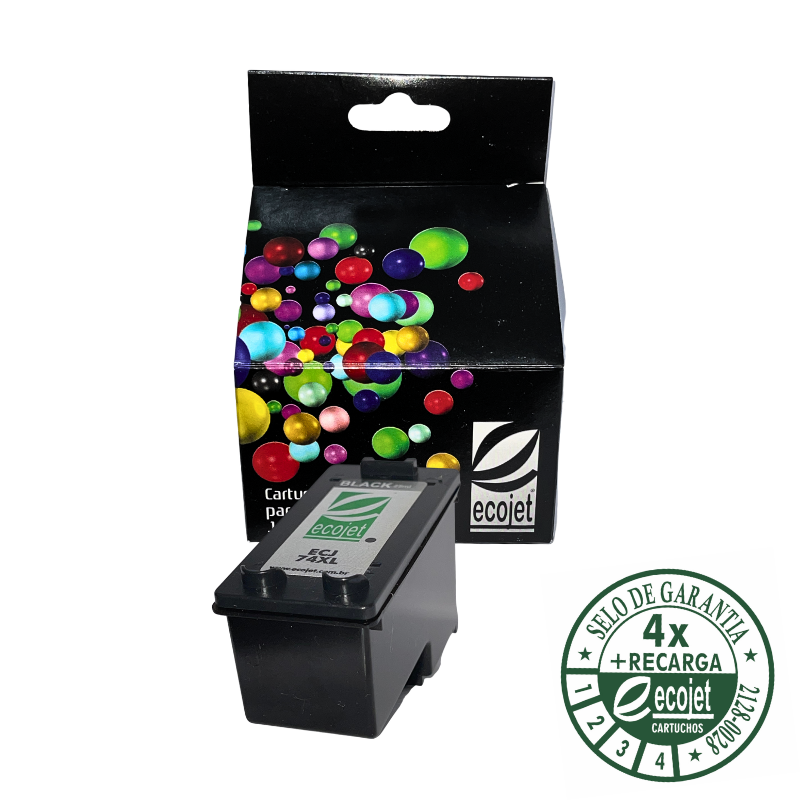 Cartucho Hp 74  XL Black Compatível Premium 28ml